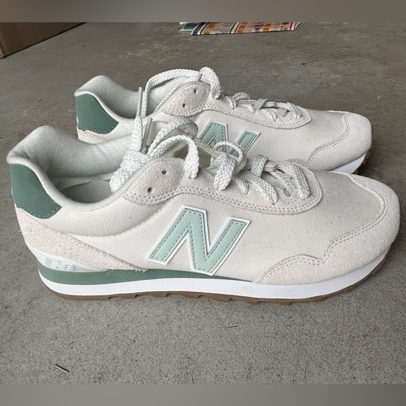 New Balance Shoes - New Balance cream and Mint Sneakers